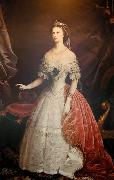 unknow artist Portrait of Empress Elisabeth of Austria-Hungary oil painting reproduction